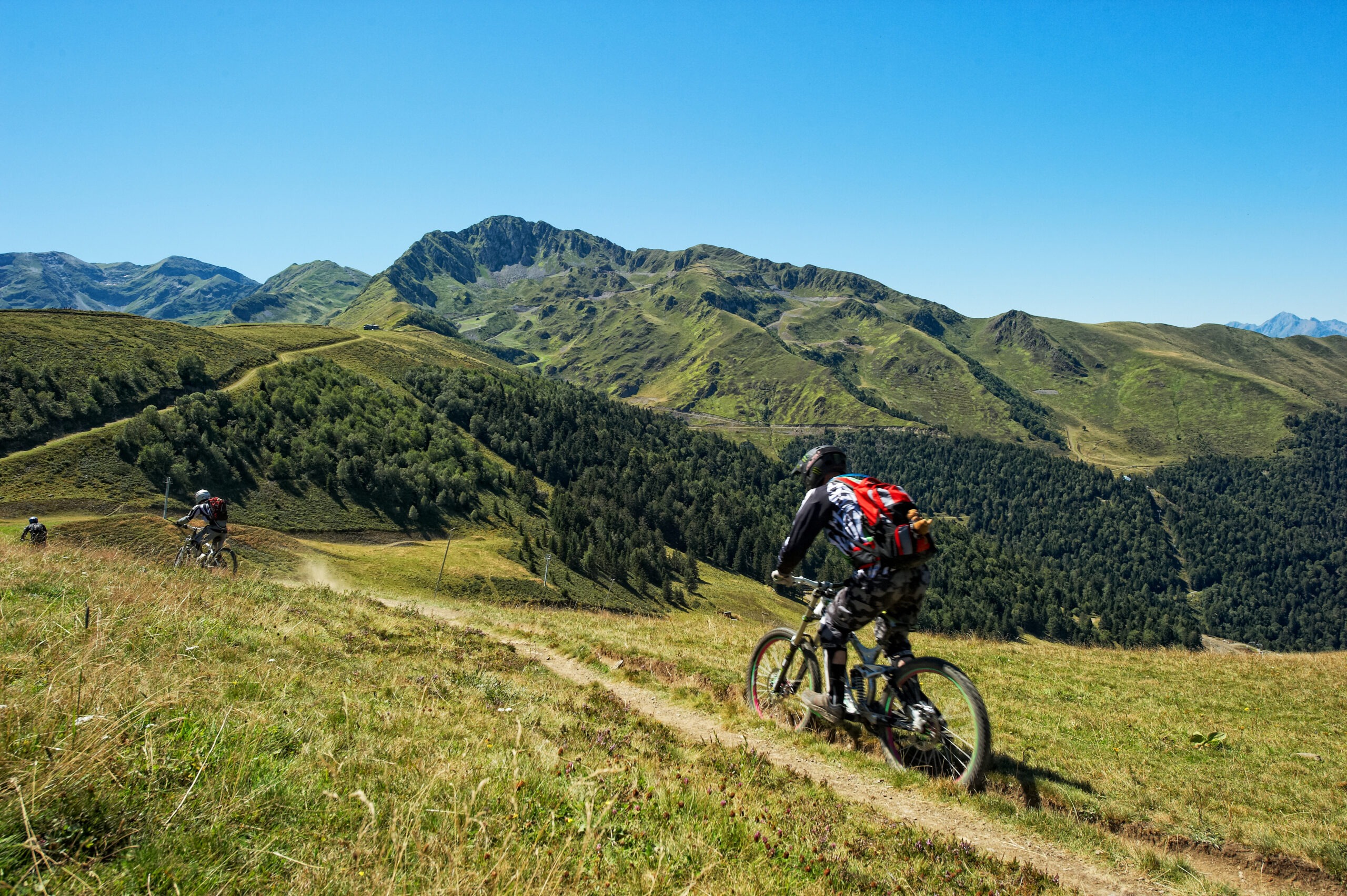 Bagneres Descente deux roues